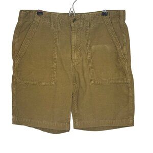 Outerknown Shorts Mens 32 Khaki Brown Organic Cotton Corduroy Utility Style